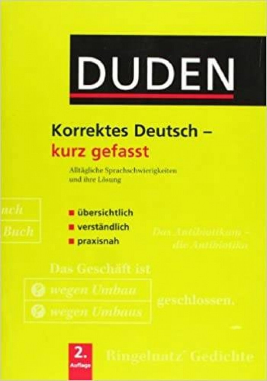 Duden, Korrektes Deutsch - kurz gefasst