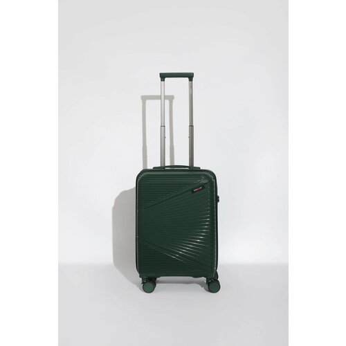 Чемодан Eberhart 49M-019-420, 55 л, размер S, хаки чемодан eberhart 100 л зеленый