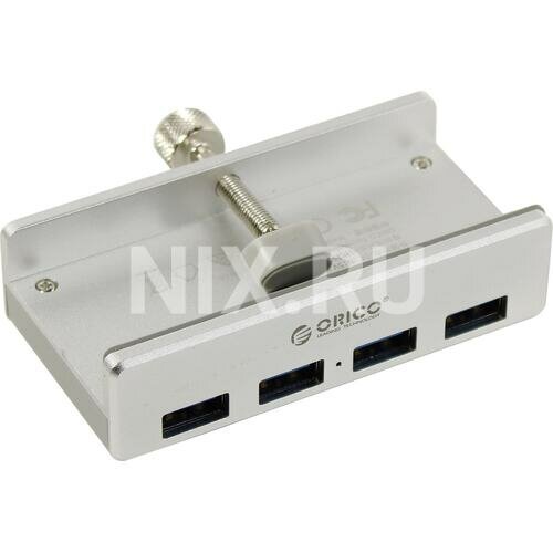 Разветвитель USB 3.0 Orico MH4PU-P (серебристый) ( MH4PU-P-SV) — фото 1