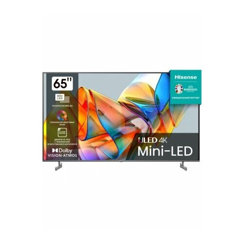 Телевизормонитор Hisense 65U6KQ RU черный 5899000₽