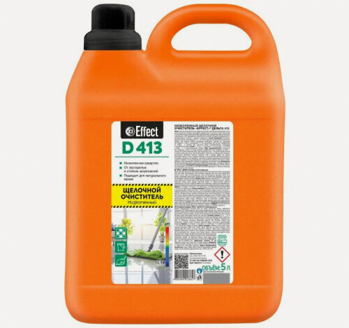 Изображение товара Профессиональное средство для мытья полов Effect D413 (DELTA 413) низкопенное щелочное, 5 л