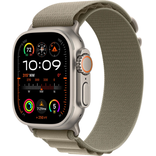 Смарт-часы Apple Watch Ultra 2 49 мм Titanium Case GPS Cellular Olive Alpine Loop M 89110₽