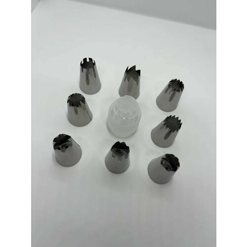 Набор кондитерских насадок 8 шт фиксатор 430₽