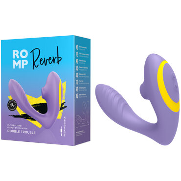 78315 Romp Reverb Lilac. Вакуумный стимулятор клитора с вибростимуляцией точки G
