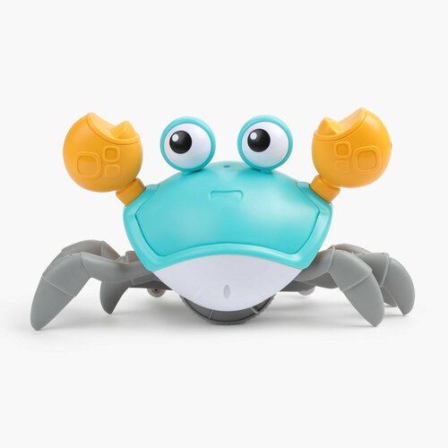 Игрушка 23 см музыкальная с датчиком препятствий пластик цветная Бегающий краб Underwater 1790₽
