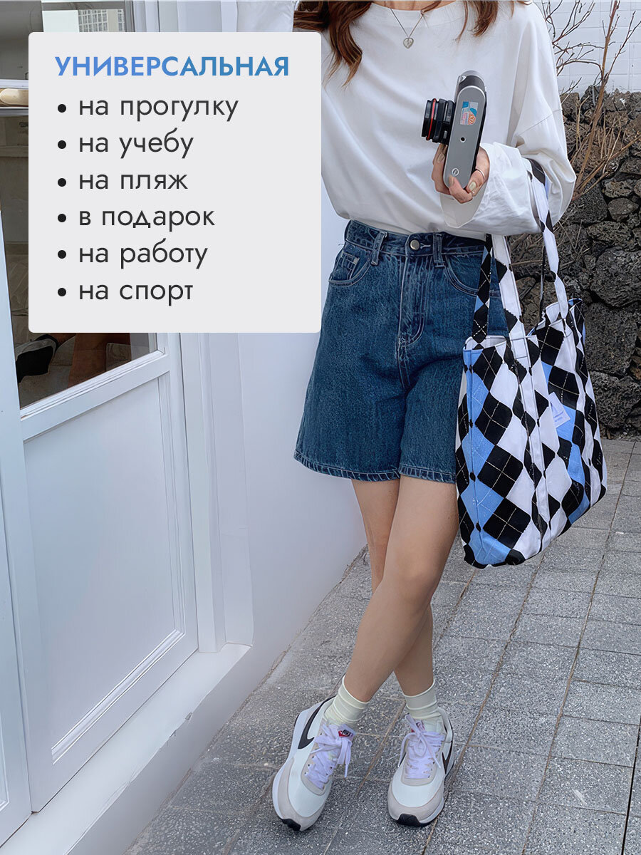 Сумка шоппер , черный — фото 1