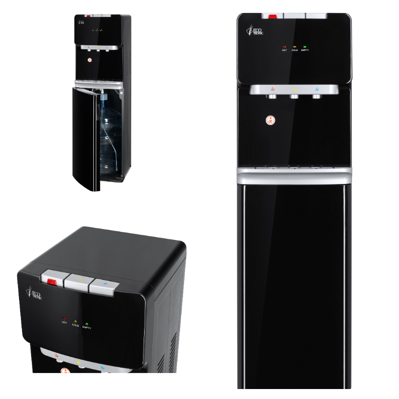 Кулер для воды с ниэней загрузкой бутылиEcotronic K41-LXE black ( черный)