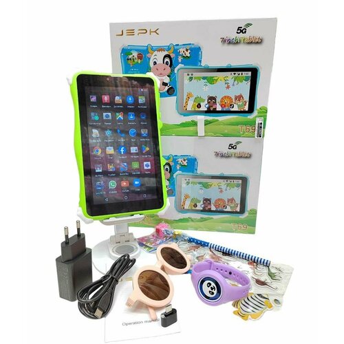 Планшет детский для Android Tablet PC T69 планшет для детей 5G зеленый 9999₽