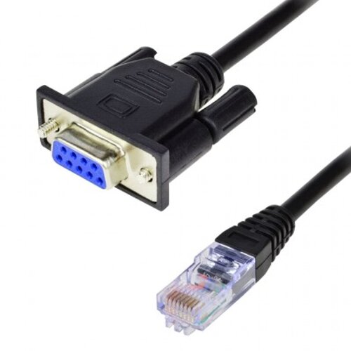 фото Кабель RS232 9F-RJ45M KS-is, KS-444, подключение COM порта по RJ45 - 1.5 метра.