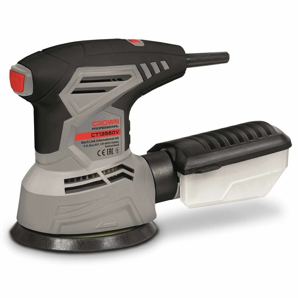 Эксцентриковая шлифовальная машина CROWN 300 Вт, диск 125 мм. (CT13560V)