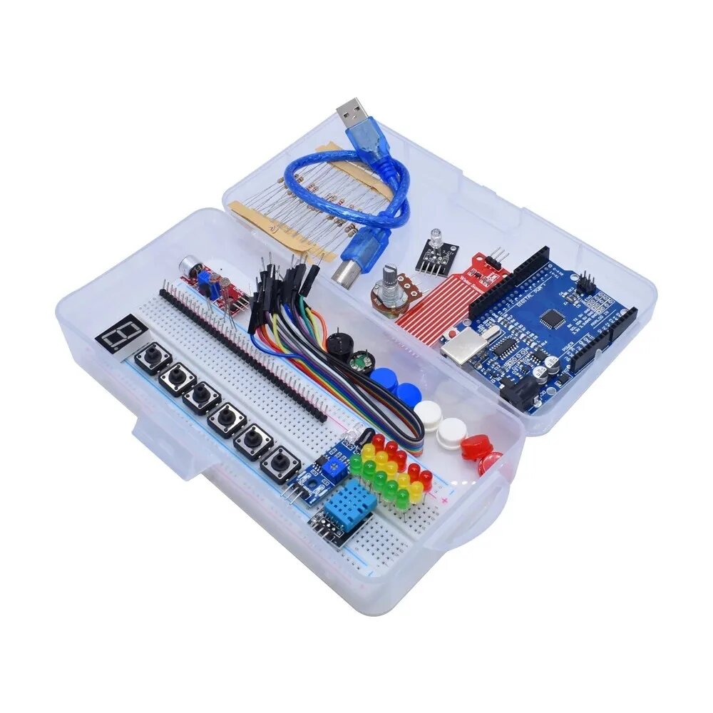 Комплект для Arduino Uno R3 EQV Plastic case