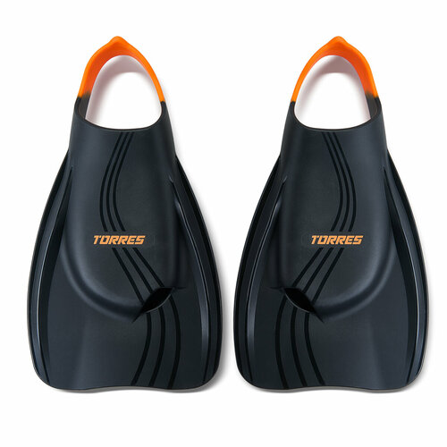 Ласты для бассейна профессиональные TorreS X1, Swf042404bL, размер EU 42-43 (L), черно-оранжевый