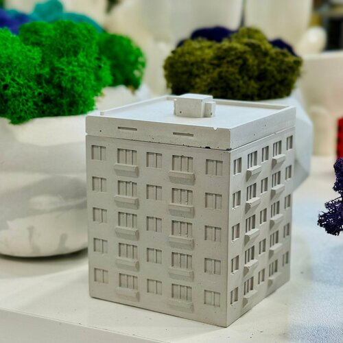 Свеча соевая Многоэтажка (Антикварная библиотека)