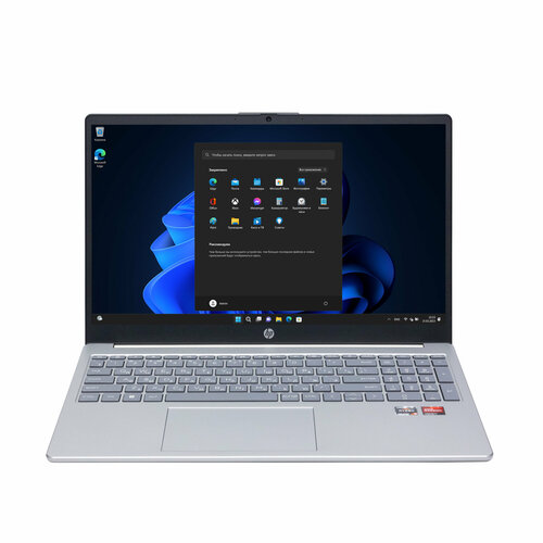 Ноутбук HP Laptop 15-fc0000nia 156 FHDAMD Ryzen 5-7520U 18ГГц8Гб LPDDR5 RAM512Гб SSDAMD Radeon GraphicsWindows 11 ProРусская клавиатура 6790000₽