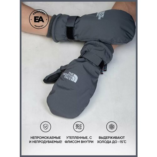 фото Варежки для мужчин, размер 9, серый ea company