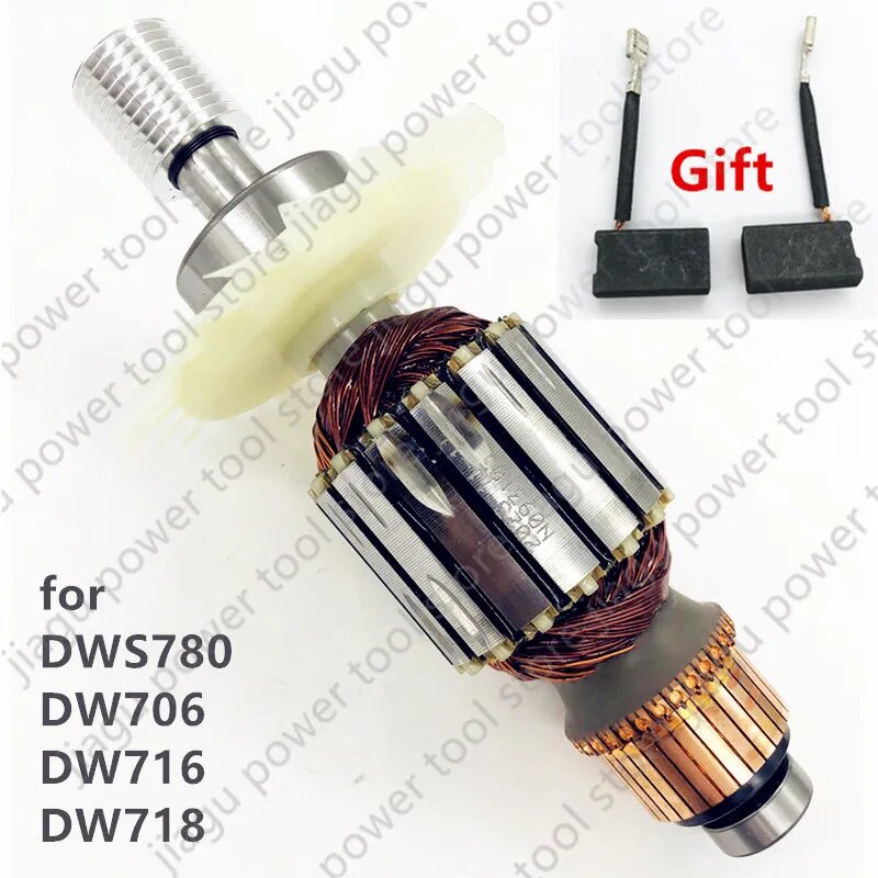 Якорный ротор N093107 220-240 В для Dewalt DWS780 DW706 DW716 DW718 391316-01 391316-01SV N030189SV N027083SV Rotor