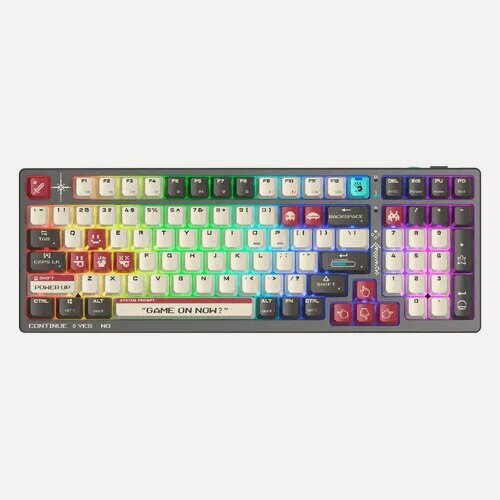 Изображение товара Клавиатура A4TECH Bloody WS98 Pixels Red, USB, Bluetooth/Радиоканал, темно-серый + белый