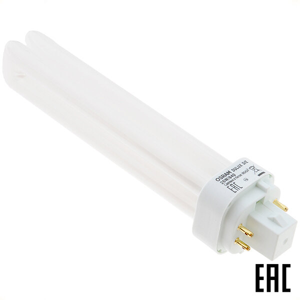 Лампа 26Вт 22453 DULUX D/E 26W/840 G24q-3 1750Лм 4000К компакт. люм. энергосберегающая OSRAM (2 шт. в комплекте)