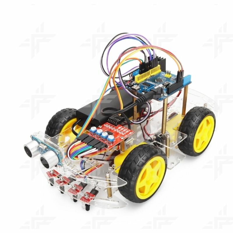 Набор четырехколесной машинки 4WD arduino uno r3 робота