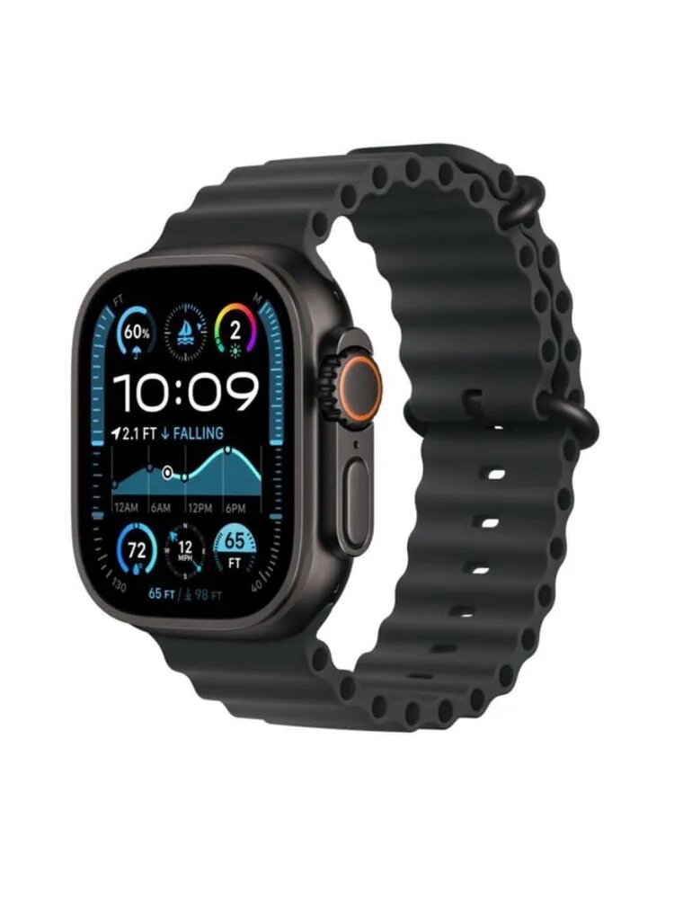 Умные часы Apple Watch Ultra 2 49mm Black Titanium Case With Black Ocean Band
