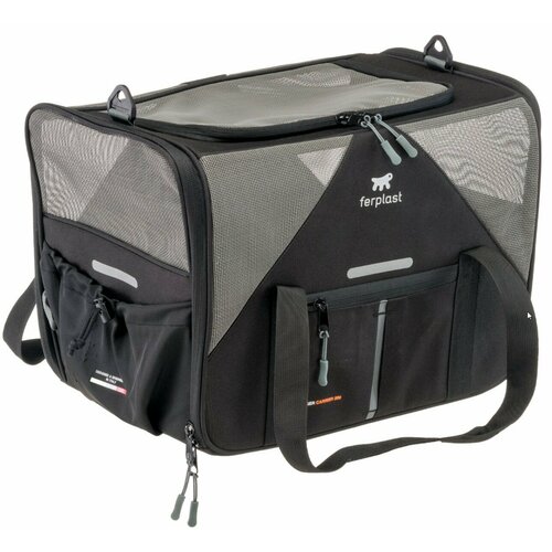 ​Сумка-переноска для животных Ferplast Voyager Carrier 350, полиэстер, черный, 45*30*33 см