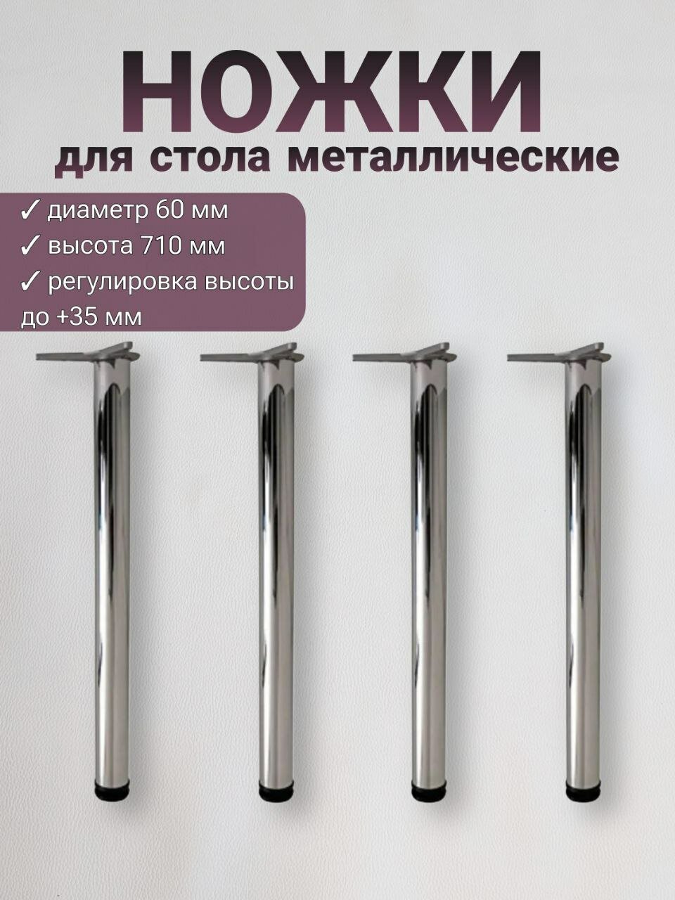 Опора мебельная для стола металл комплект 4 штуки /ножки для стола