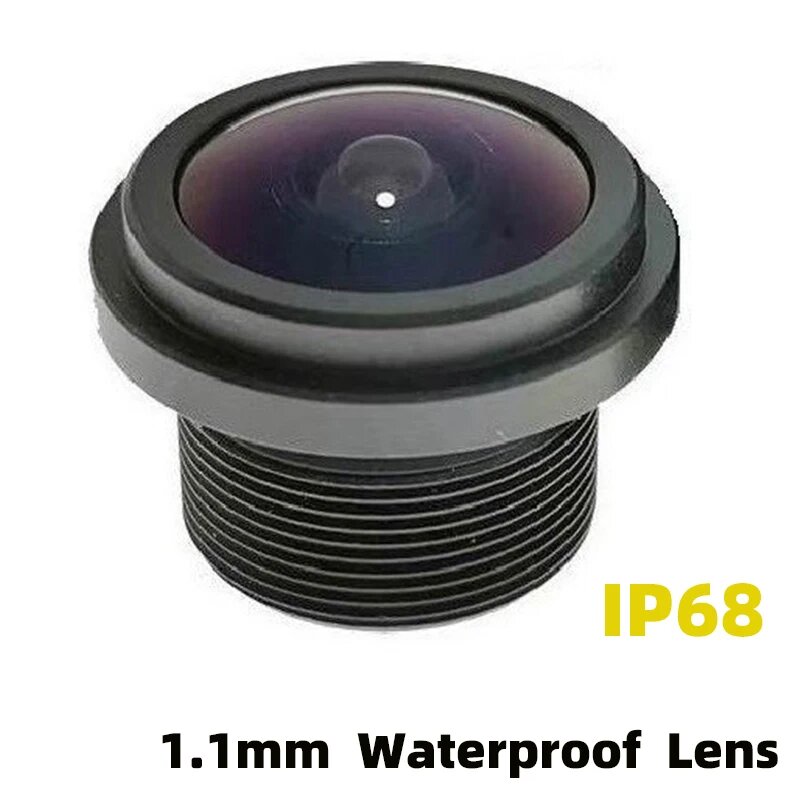 Водонепроницаемый объектив «рыбий глаз» IP68 11 мм 1/4 дюйма HD 5 МП 190 градусов MTV M12 нм фильтр для фото-и видеокамеры