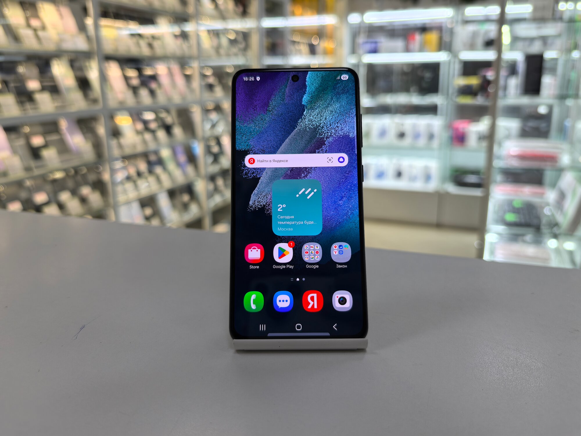 Смартфон Samsung Galaxy S21 FE 6/128 ГБ, Dual nano SIM, графитовый