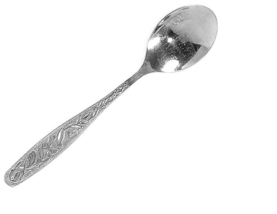 Ложка чайная «Уралочка» толщина 2 мм (М13) цвет серебряный