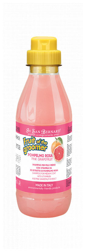 Шампунь Iv San Bernard Fruit of the Groomer Pink Grapefruit для шерсти средней длины с витаминами 500 мл - фотография № 14
