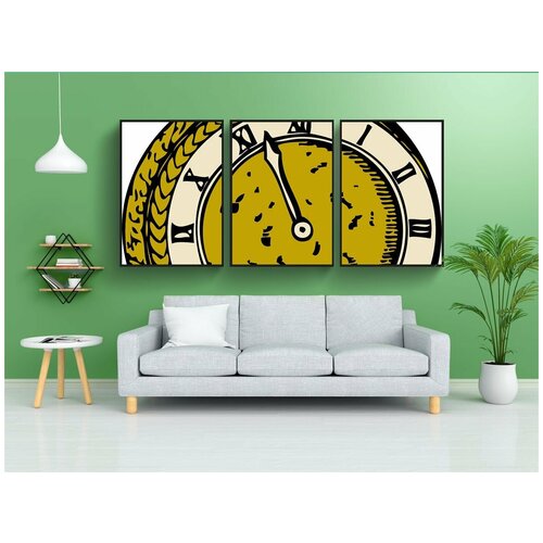 фото Набор модулных постеров для интерьера "карман, смотреть, старый" 60x90 см. в тубусе, без рамки lotsprints