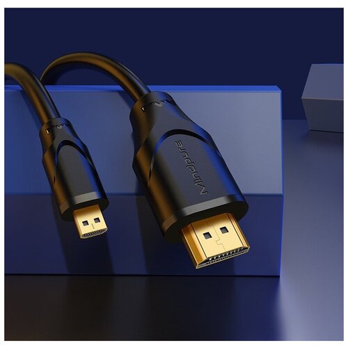 Кабель Mindpure Micro HDMI (M) - HDMI (M) 2.0 AD015 3м кабель mindpure hdmi m hdmi m 2 0 hd002 25м