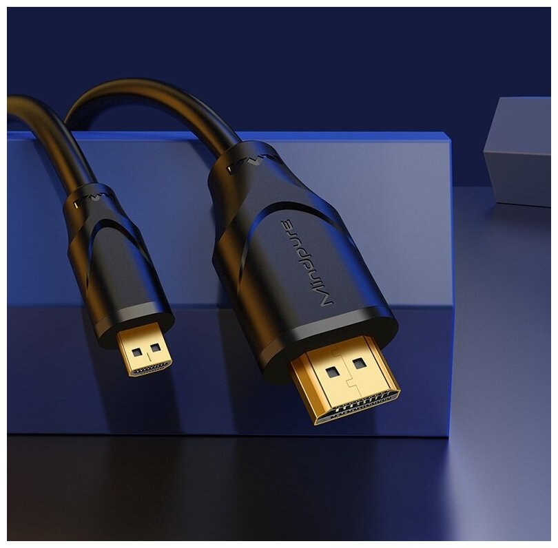 Кабель Mindpure Micro HDMI (M) - HDMI (M) 2.0 AD015 3м