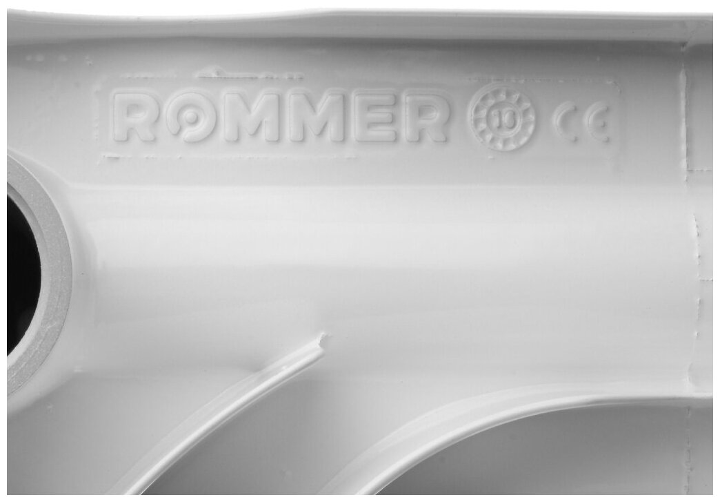 ROMMER Optima 500 10 секций радиатор алюминиевый (RAL9016) - фотография № 9