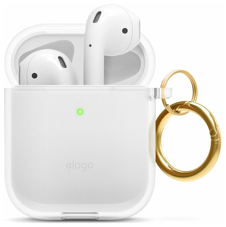 Чехол Elago для AirPods Gen 1 & 2 Clear Hang case Transparent