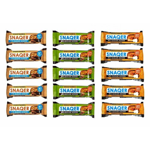 snaq fabriq snaqer glazed protein bar 50g hazelnut and caramel Батончик в шоколаде Snaq Fabriq SNAQER 50 гр, Ассорти: Арахис и карамель, Фундук и карамель, Фисташка и карамель (15 шт)