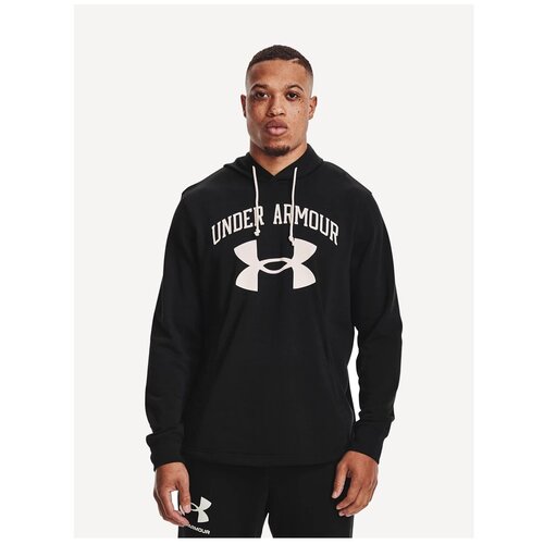 Толстовка Under Armour Rival Terry Big Logo Hoodie Черный Sm 1361559-001