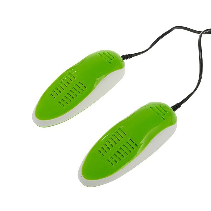 SAKURA Сушилка для обуви Sakura SA-8153WGR, 60-75°С, арома-пластик, антибакт, зелено-белый