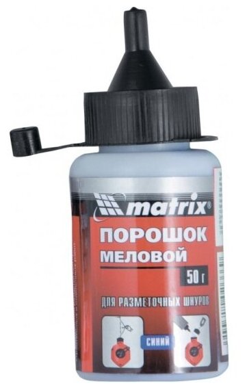 Порошок меловой Matrix 84860, синий, 115 г, для разметочных шнуров