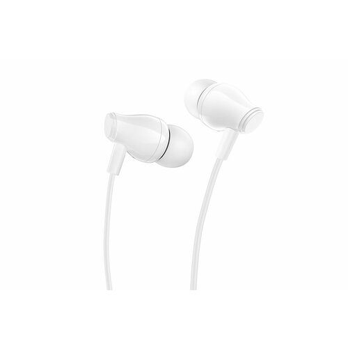 Гарнитура внутриканальная Borofone BM61 Wanderer universal earphones with mic, white