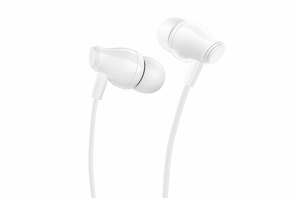 Гарнитура внутриканальная Borofone BM61 Wanderer universal earphones with mic, white