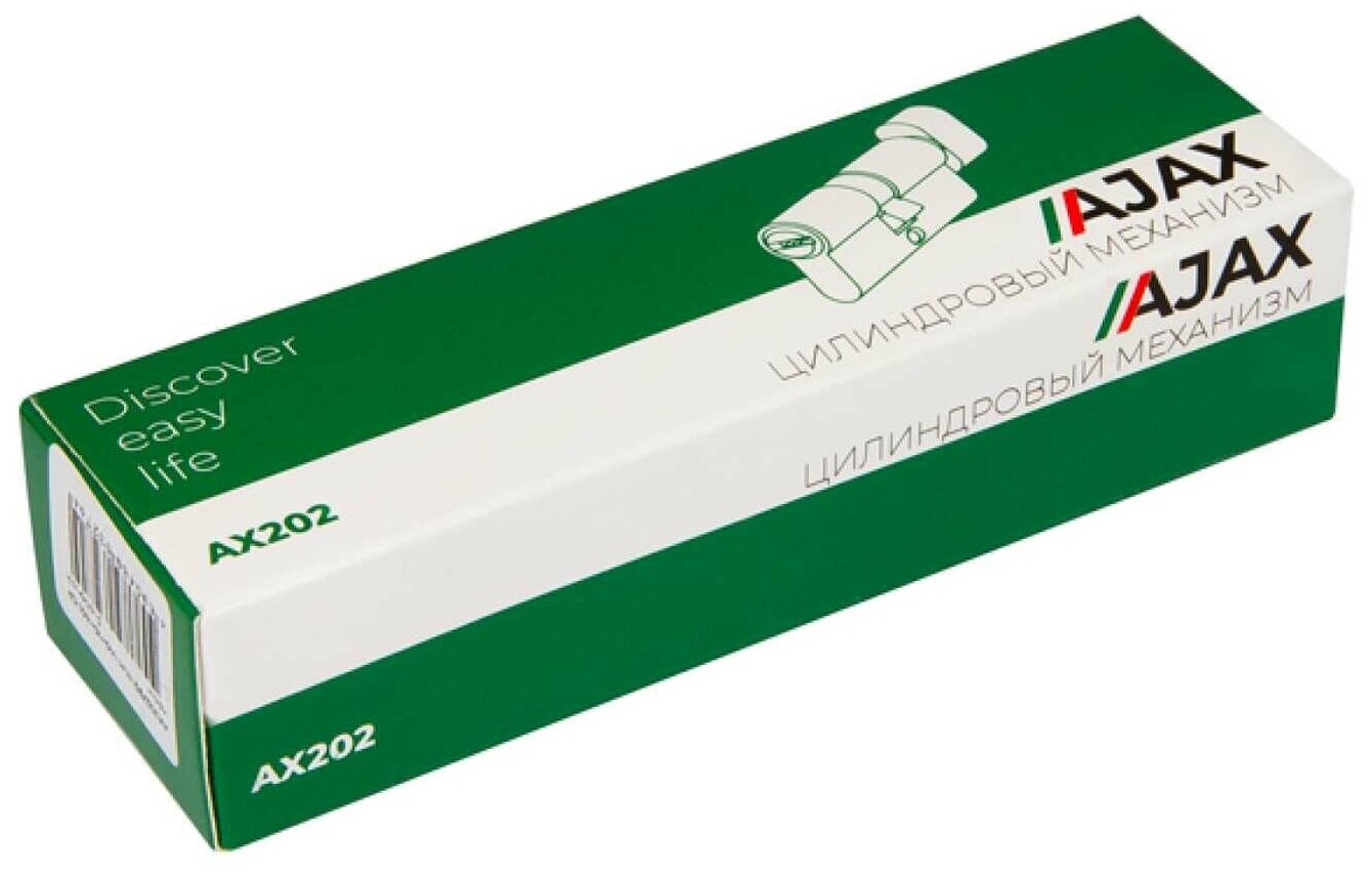 Цилиндровый механизм Ajax (AX202) AX2002Knob80 (35+10+35) CP хром с вертушкой