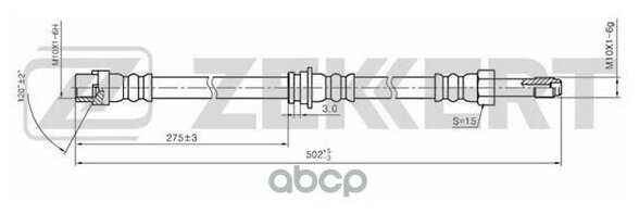 Шланг тормозной ZEKKERT bs9196 для BMW 3 серия E36 E46