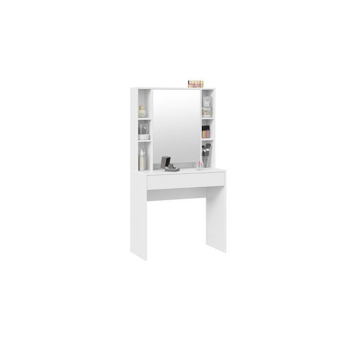 Туалетный столик с зеркалом, белый, ТриЯ, (ВхДхГ) 153х80х40 см, Салли Hoff - фото №15