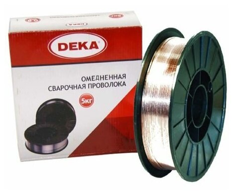 Проволока ER70S-6 0.8мм СВ-08Г2С-0 (5кг) в катушке DEKA