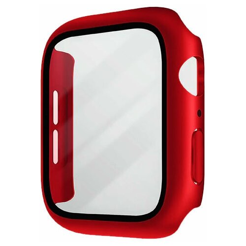 Чехол Uniq для Apple Watch 44 mm Nautic +9H glass водоотталкивающий IP68 красный