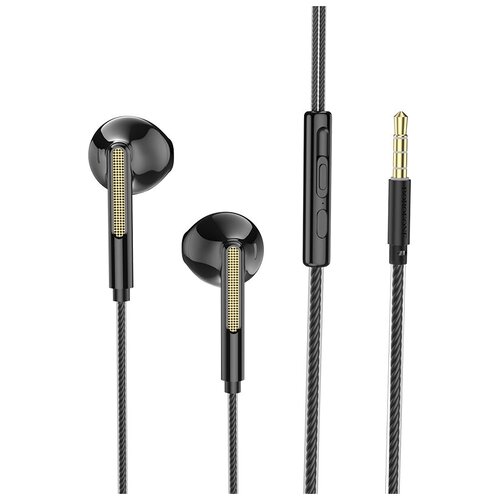 Проводные наушники BOROFONE BM63 Melodic Jack 35mm 12 м черный контроллер с микрофоном 37900₽