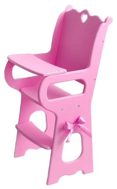Мега Тойс Стульчик для кормления с мягким сиденьем Diamond princess розовый