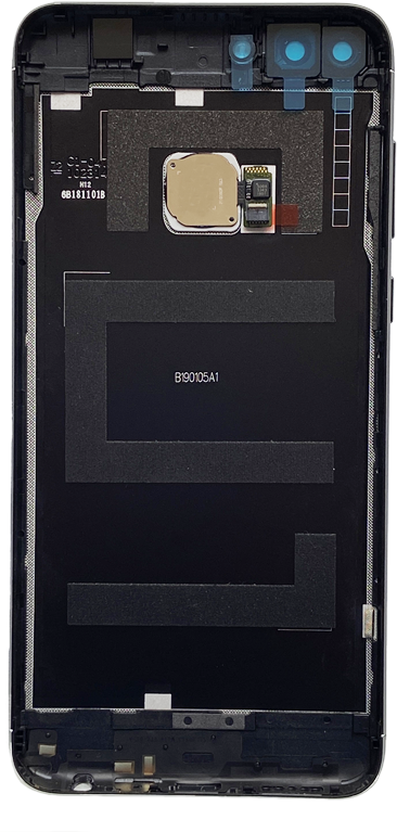 Задняя крышка в сборе со сканером отпечатков для Huawei P Smart (Original) (Цвет: Черный (Black))