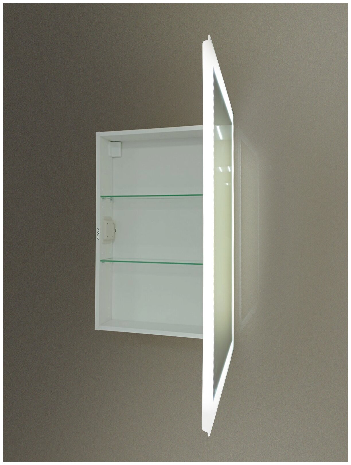 Зеркальный шкаф Alavann Rita 55 белый - фотография № 5